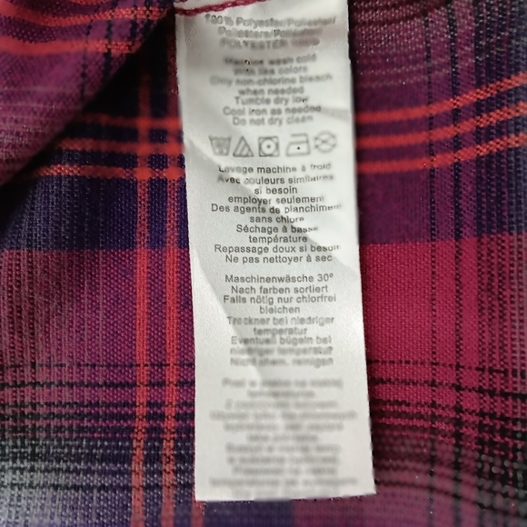 Ladies Burton Dry Ride Extremely soft flannel long-sleeved button down shirt. L - Picture 7 of 8